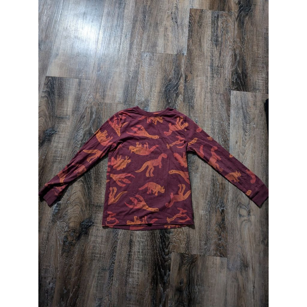 Boys' Cat & Jack Long Sleeve Shirt, Size M (8/10), Burgundy